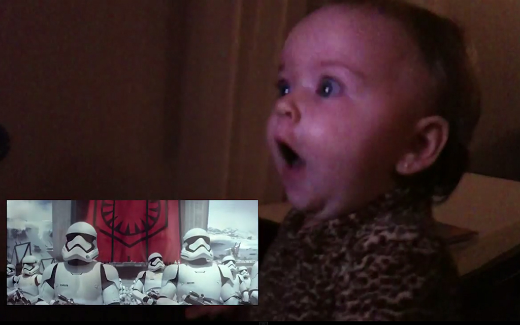Babies React To Star Wars “The Force Awakens” Trailer